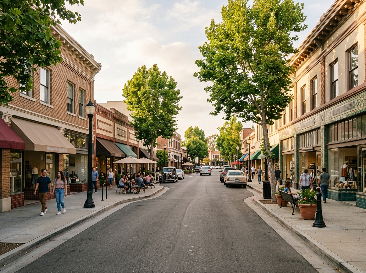 Historic Citrus Avenue in downtown Covina