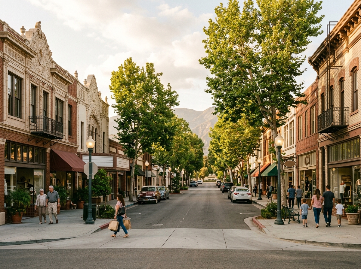 Historic Downtown Covina on Citrus Avenue