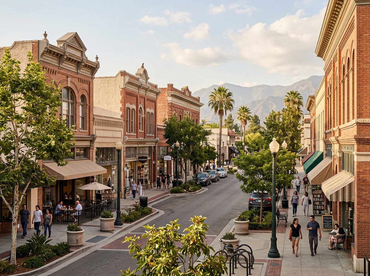 Historic and modern Downtown Covina