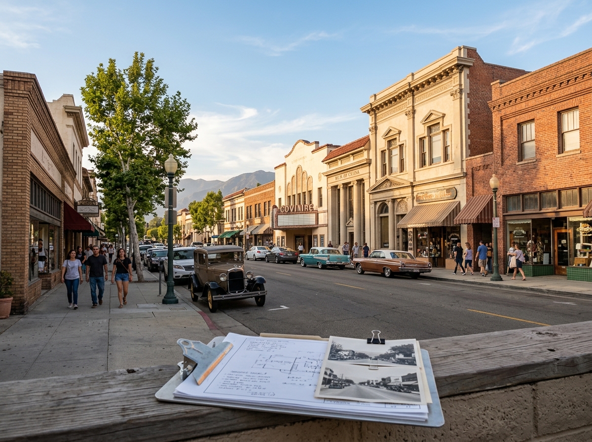Historic buildings in Downtown Covina