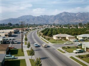 Postwar transportation growth in Covina